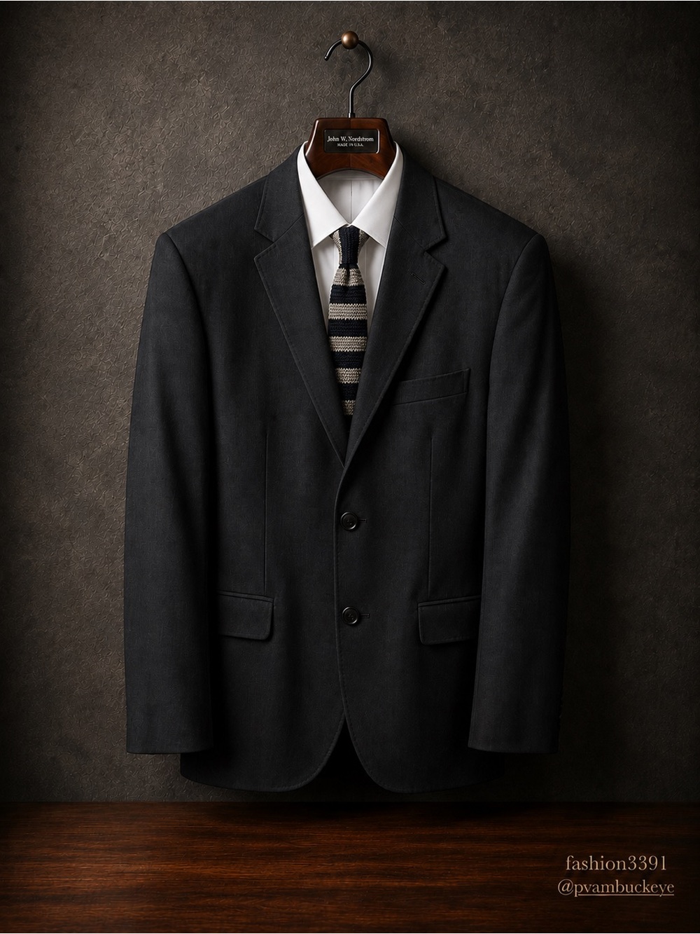 BOSS Hugo Boss Charcoal Grey Wool Suit Jacket Blazer 40R / 2-Button / Tailored